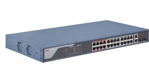 HIKVISION محول (سويتش) POE ذكي بـ 24 منفذ إيثرنت سريع (Fast Ethernet).
